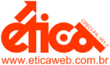 logotipo etica com site e linha branca ao redor - 2017